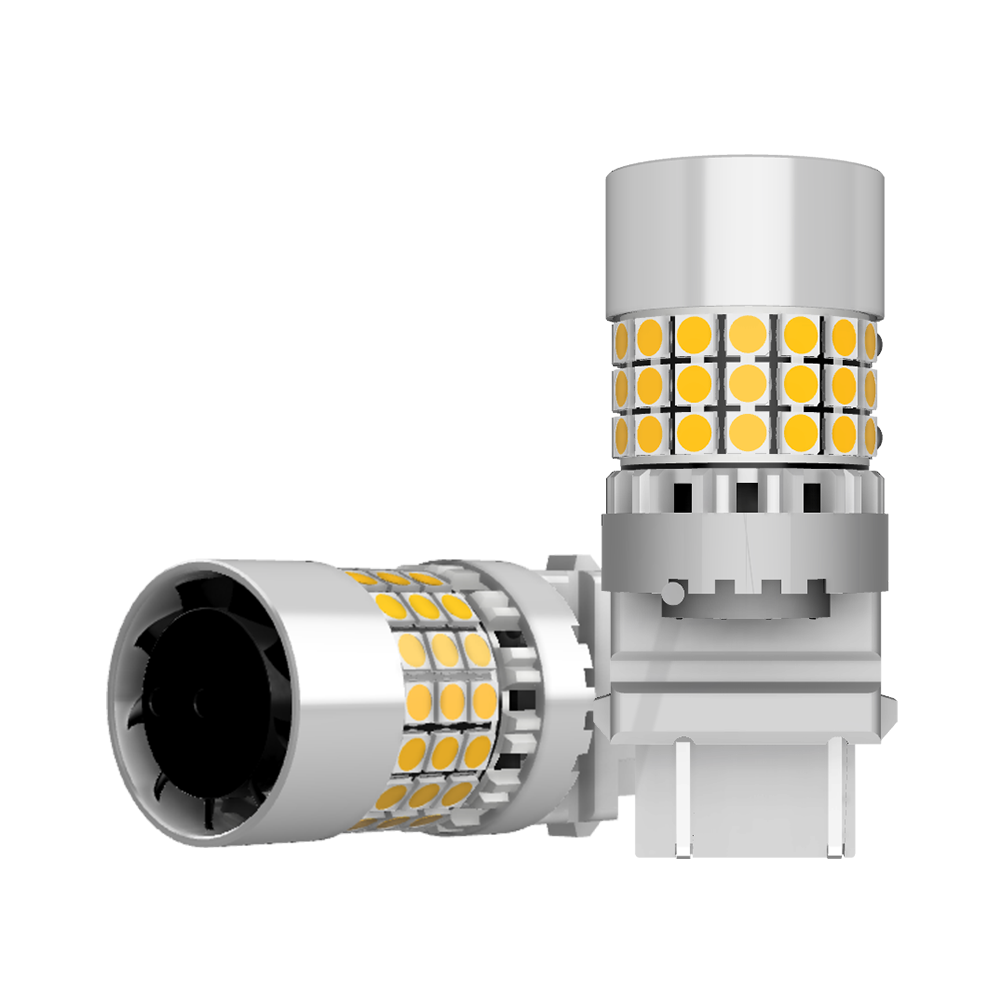 Set 2 x bec LED T25 3156 P27/7W 5000 lm - fara eroare