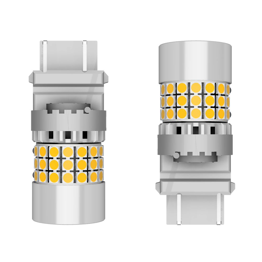 Set 2 x bec LED T25 3156 P27/7W 5000 lm - fara eroare