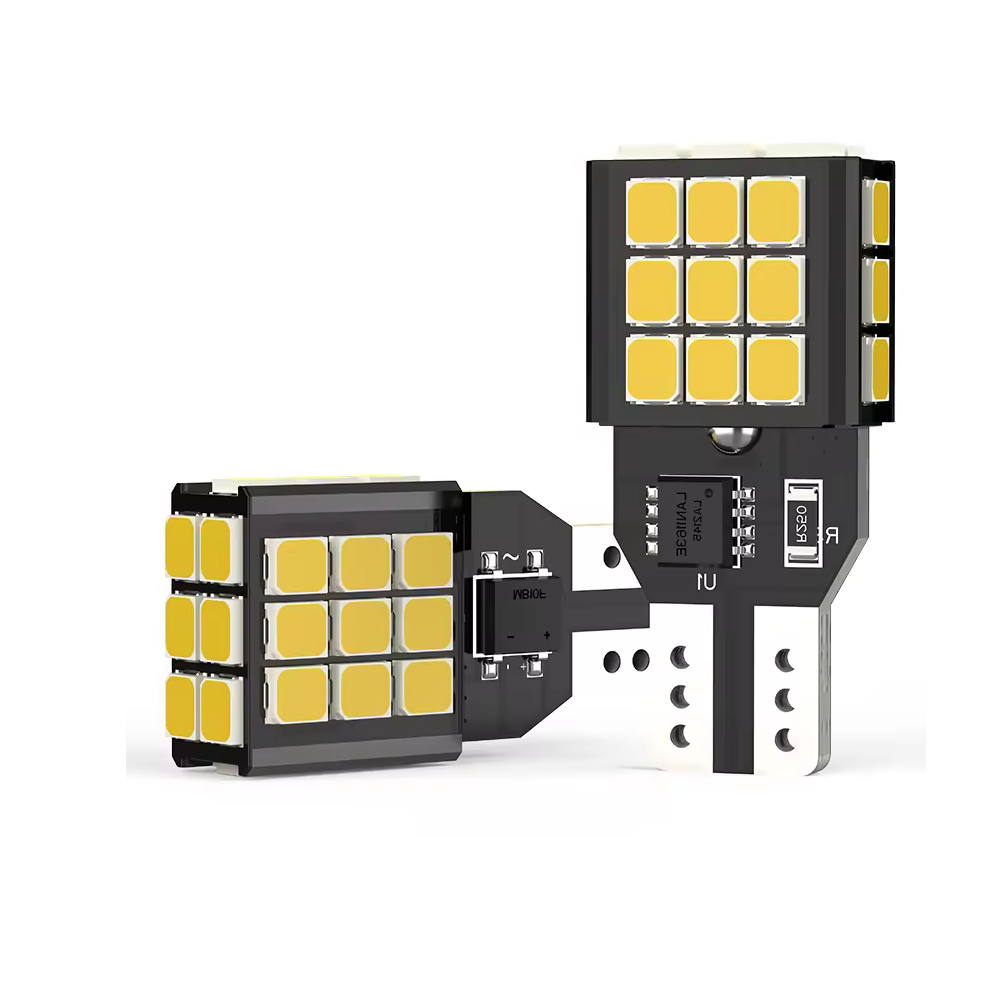 Set 2 x bec LED T15 W16W WY16W LUSMAR™ 1100 lm, Canbus - fara eroare