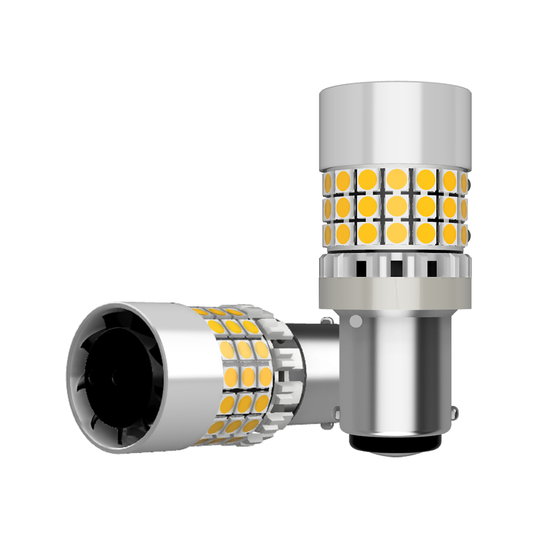 Set 2 x bec LED P21/5W BAY15D LUSMAR™ 7000 lm  - fara eroare