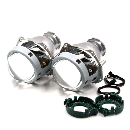Set 2 lupe Bi-Xenon LUSMAR™ 3 inch D1S D3S cu inel fixare
