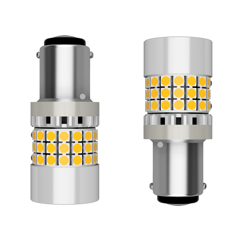 Set 2 x bec LED P21/5W BAY15D LUSMAR™ 7000 lm  - fara eroare