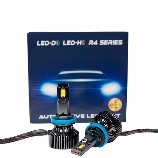 Kit led H8 H9 H11 LED-H© R4 Series 6000k 15000 lumeni 110W/set Canbus - fara eroare