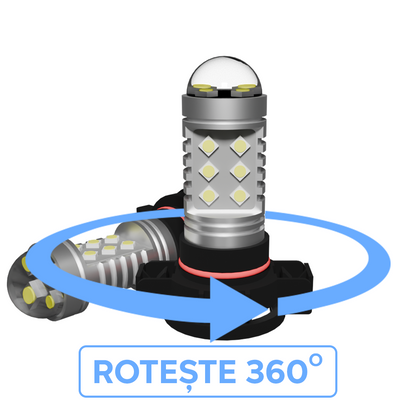 Set 2 x bec LED PSX24W LUSMAR™ Canbus - fără eroare