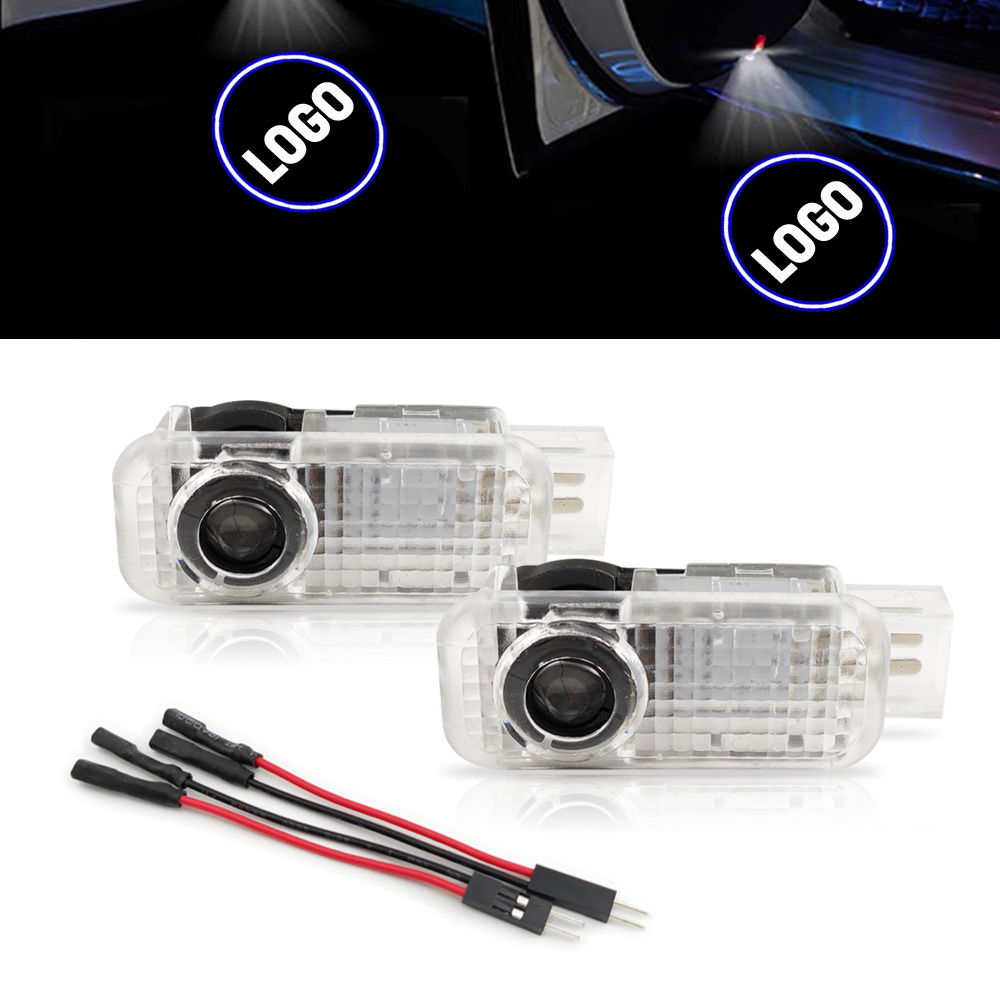 Lumini usi compatibil Audi cu logo