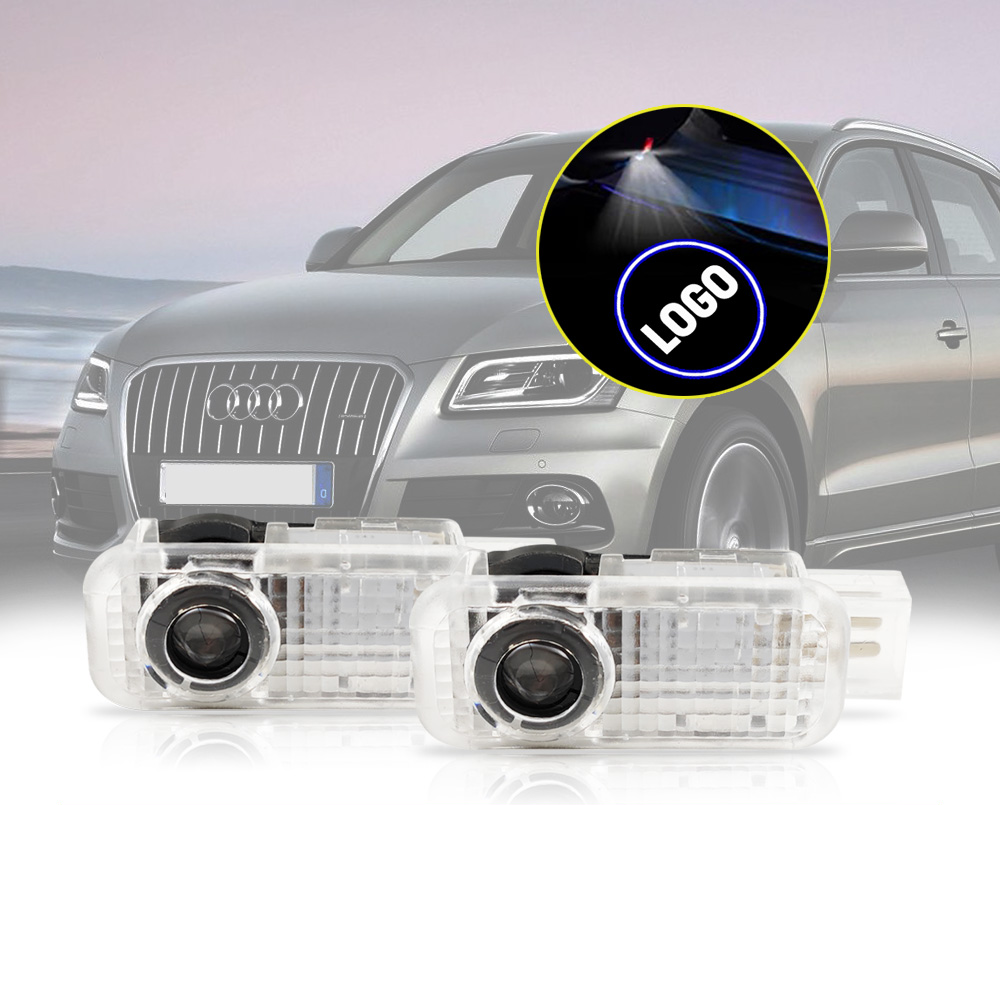 Lumini usi compatibil Audi cu logo