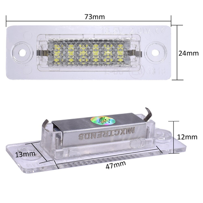 Set 2 x led numar inmatriculare Caddy Jetta Touran Passat Transporter Volkswagen