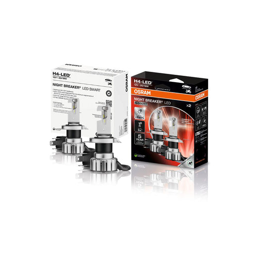 Kit led H4 Osram Night Breaker 6000k 3300 lumeni omologare RAR
