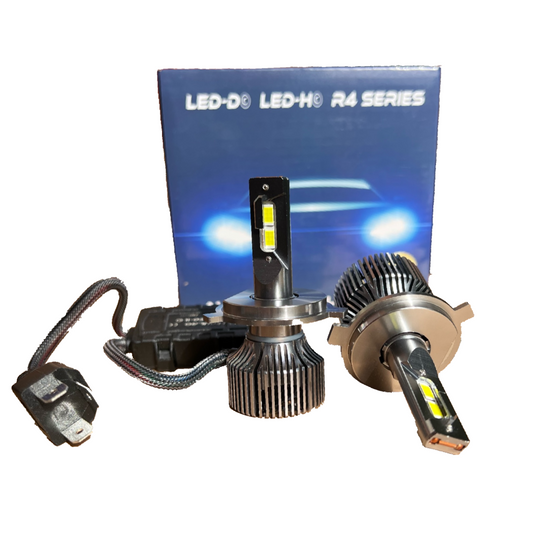 Kit led H4 LED-H© R4 Series 6000k 15000 lumeni 110W/set Canbus - fara eroare